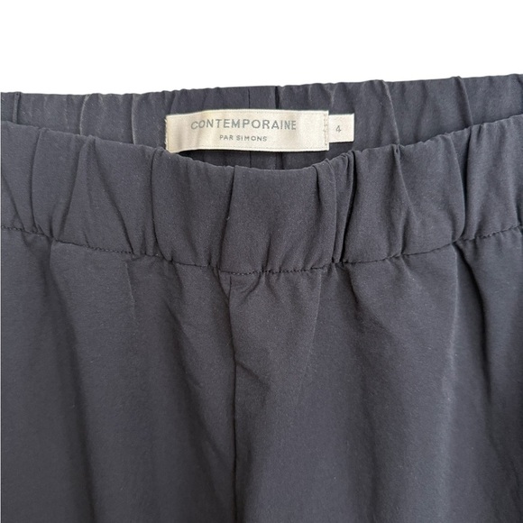 CONTEMPORAINE Comfort-waist stretch Women’s Dark Blue Ankle Length Pants Size 4 - Picture 3 of 9